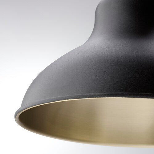 IKEA  AGUNNARYD Pendant lamp with 3 lamps, black, 48 "