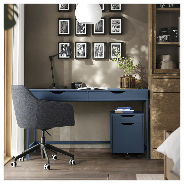 IKEA ALEX Desk, black-blue, 52x22 7/8 "