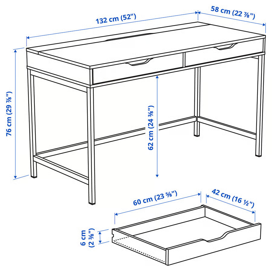 IKEA ALEX Desk, 52x22 7/8 "