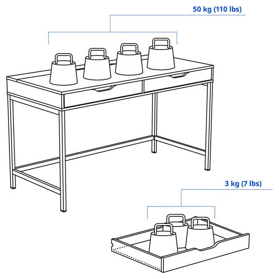 IKEA ALEX Desk, 52x22 7/8 "