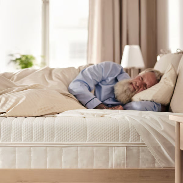 IKEA ÅNNELAND Hybrid mattress, medium firm/white, Twin