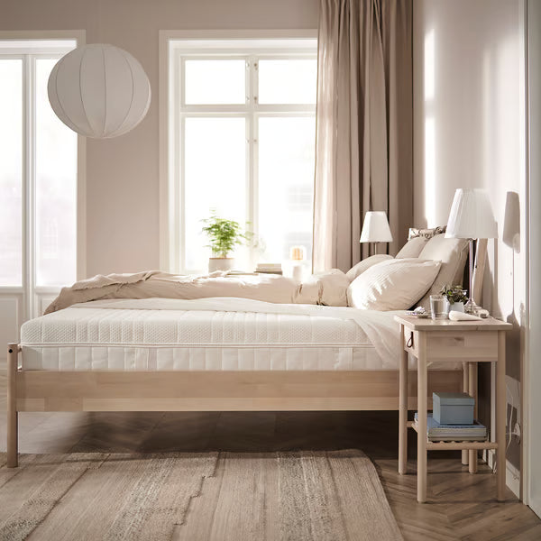 IKEA ÅNNELAND Hybrid mattress, plush/white, Queen