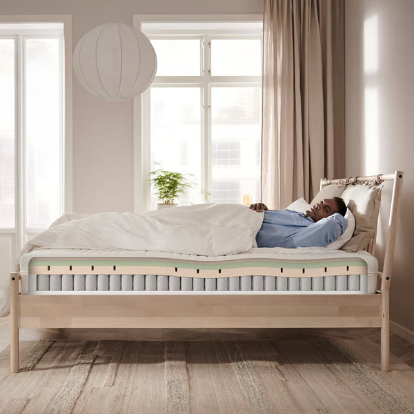 IKEA ÅNNELAND Hybrid mattress, firm/white, Full