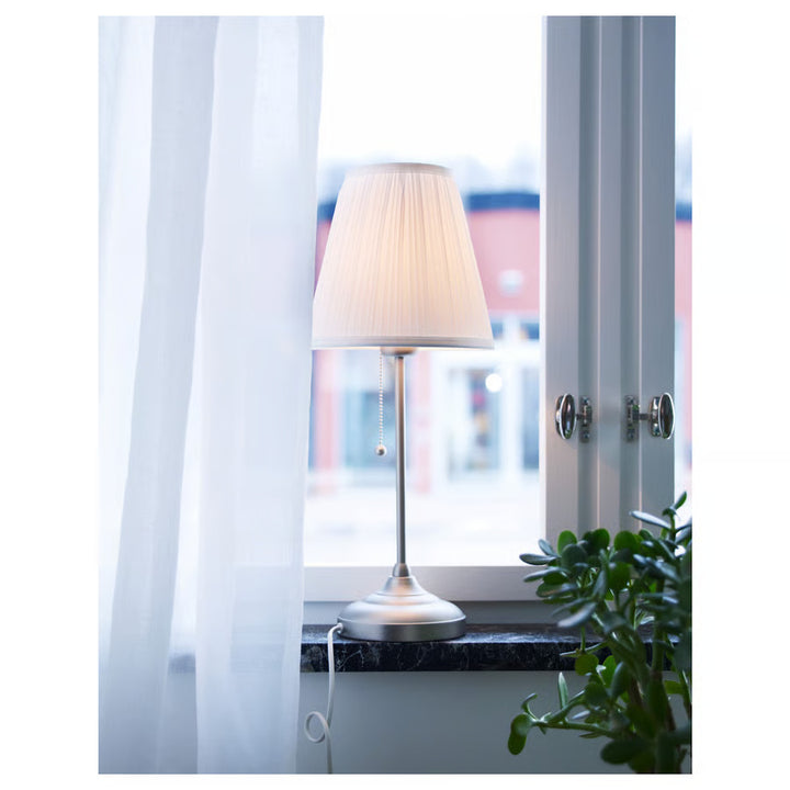 Ikea ÅRSTID Table lamp, brass/white