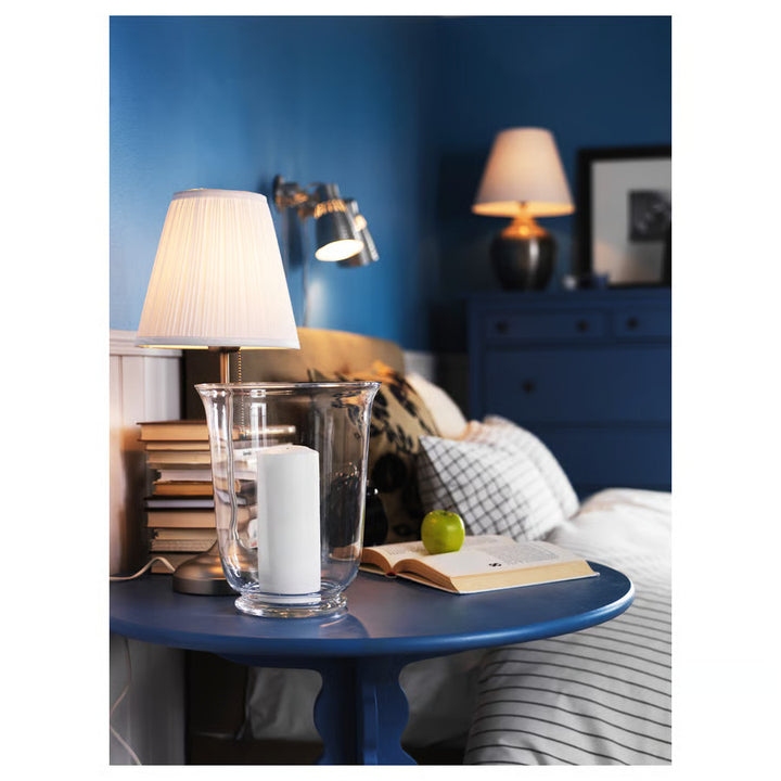 Ikea ÅRSTID Table lamp, brass/white