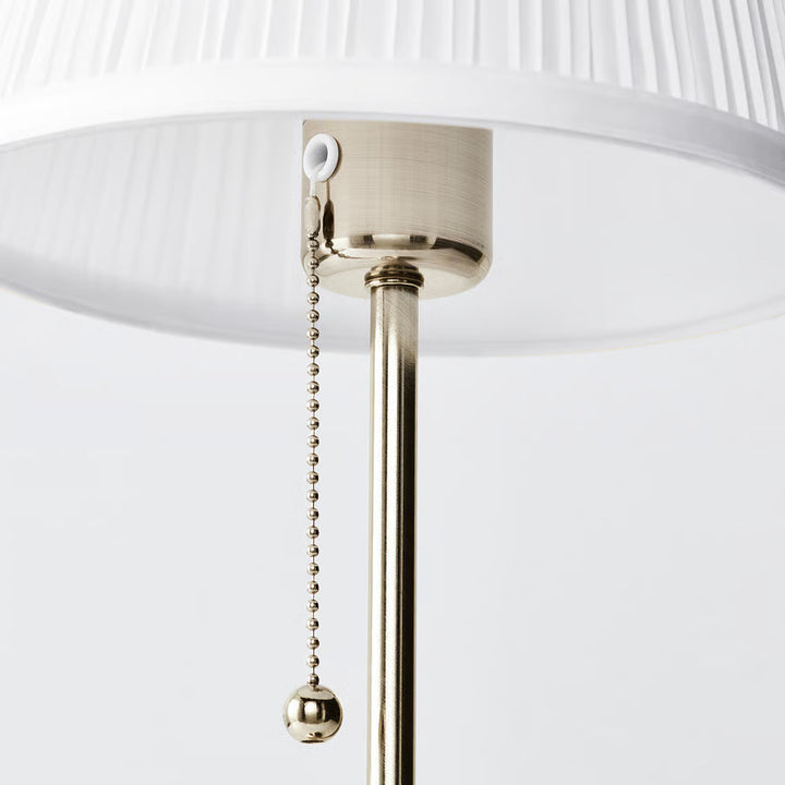 Ikea ÅRSTID Table lamp, brass/white