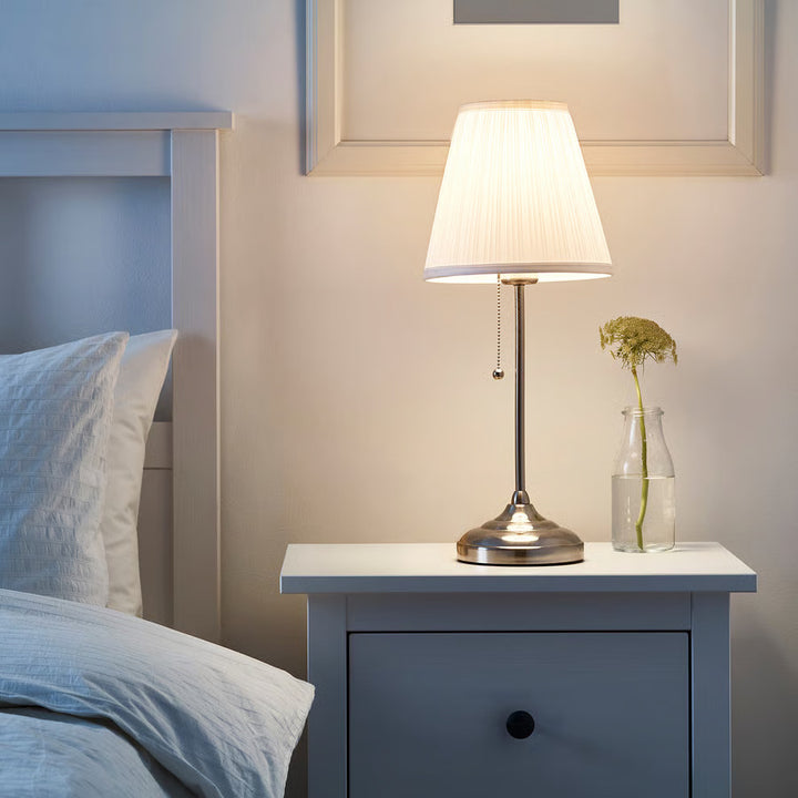 Ikea ÅRSTID Table lamp, brass/white