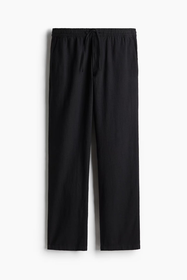 H&M Regular-Fit Linen-Blend Pants