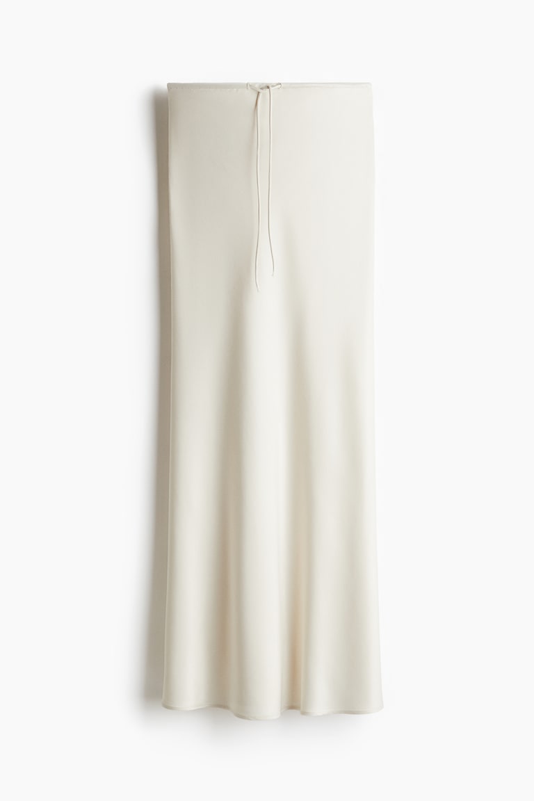H&M Satin Skirt with Drawstring