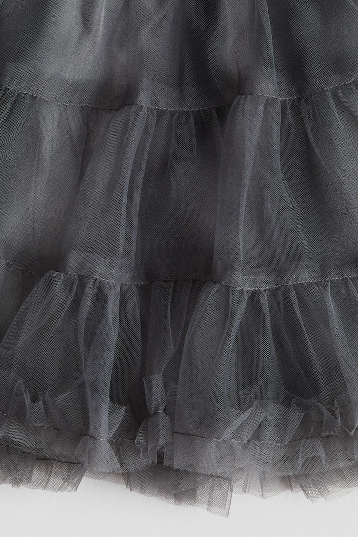 H&M Velour Dress with Tulle Skirt