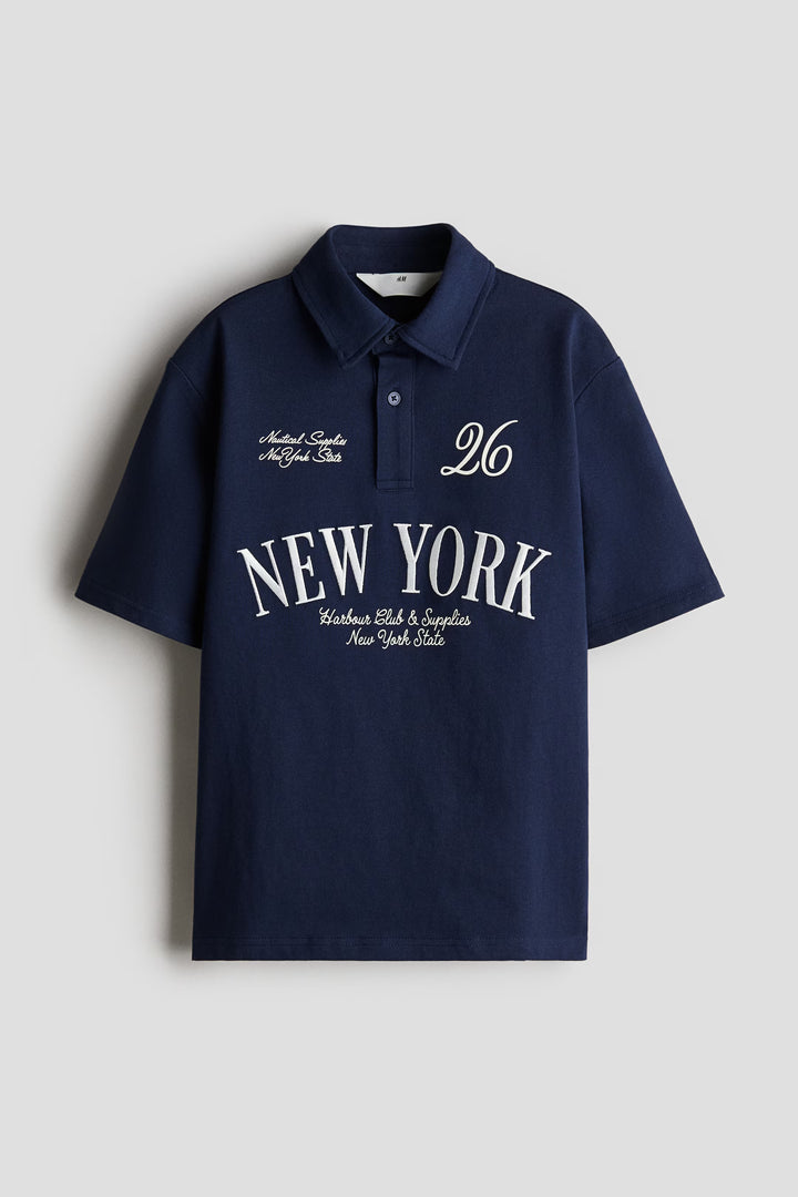 H&M Text-Motif Polo Shirt