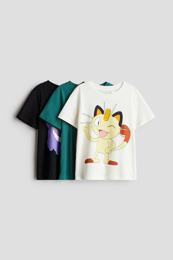 H&M 3-pack Printed T-shirts