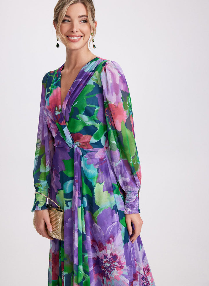 LAURA Floral Chiffon Dress