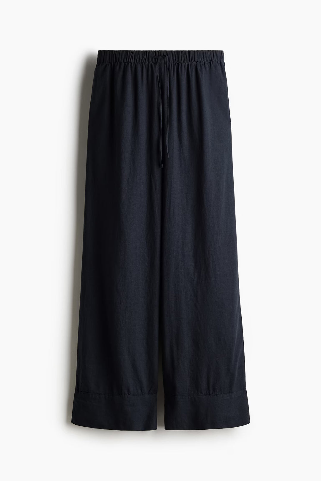 H&M Wide-Leg Linen-Blend Pants