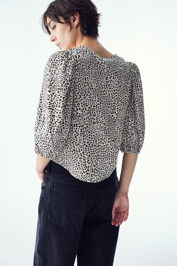 H&M Linen-Blend Blouse