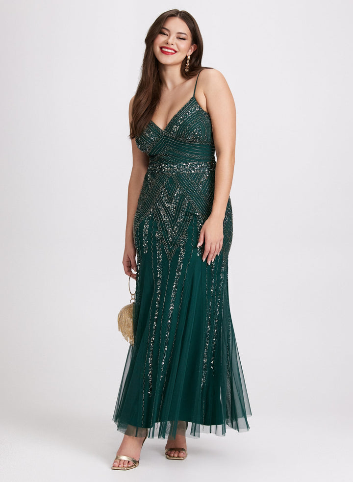 LAURA Embellished Evening Gown