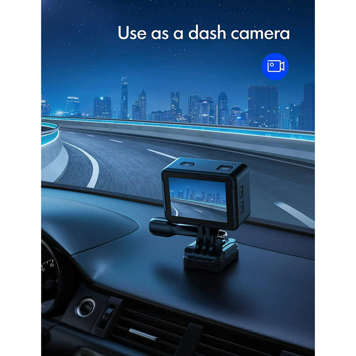 WOLFANG Action Camera 24MP 4K 40M Waterproof, EIS WiFi Adjustable Wide Angle