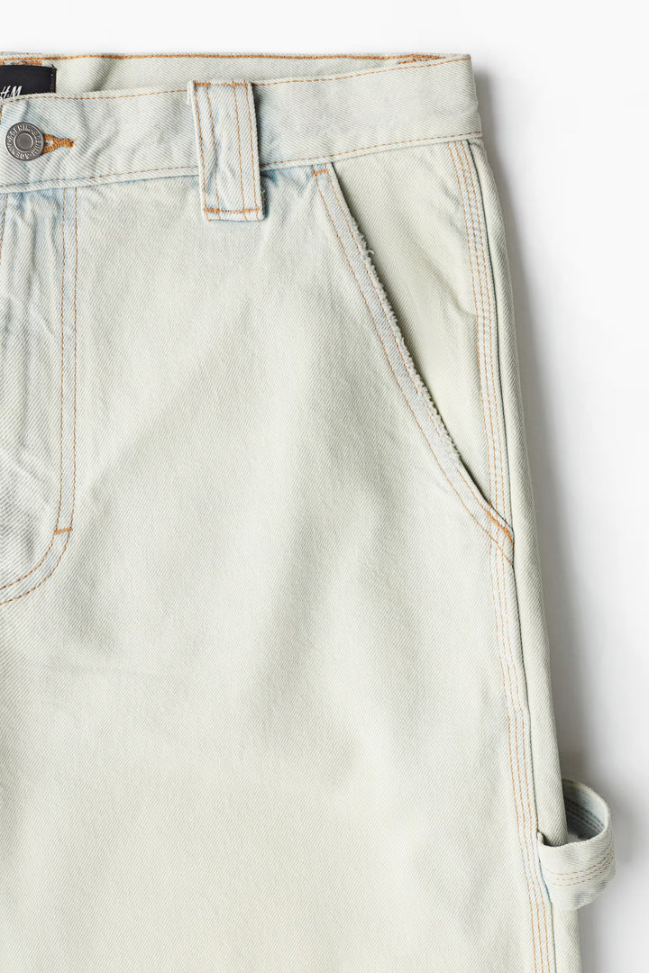 H&M Baggy Denim Carpenter Shorts