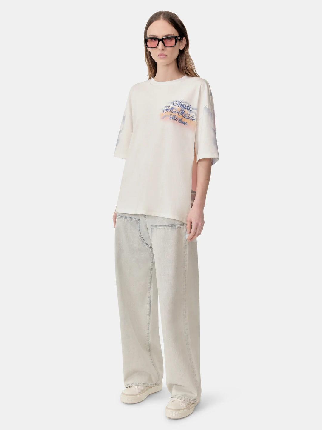 AMIRI WOMEN'S FOLLOW ME OVERSIZED TEE
