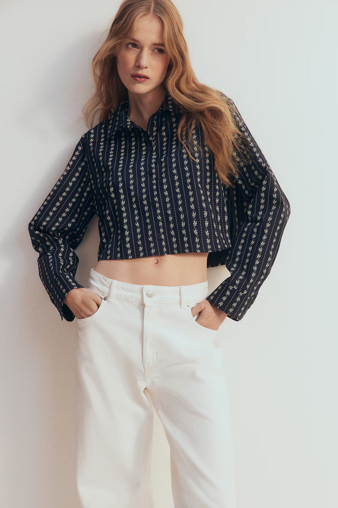 H&M Tie-Detail Crop Top