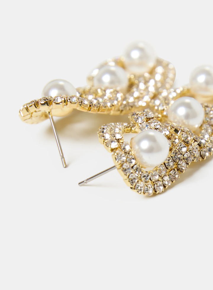 Laura Tiered Oval Earrings