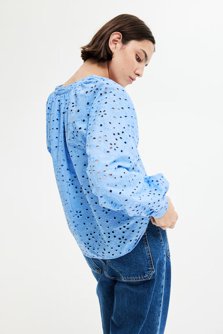H&M Blouse with Eyelet Embroidery