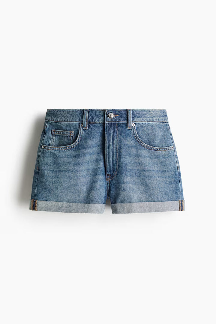 H&M HIGH-WAIST DENIM SHORTS