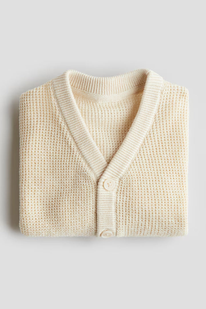 H&M Waffle-knit Cardigan