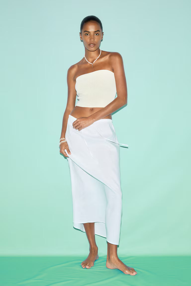 H&M Linen-Blend Skirt