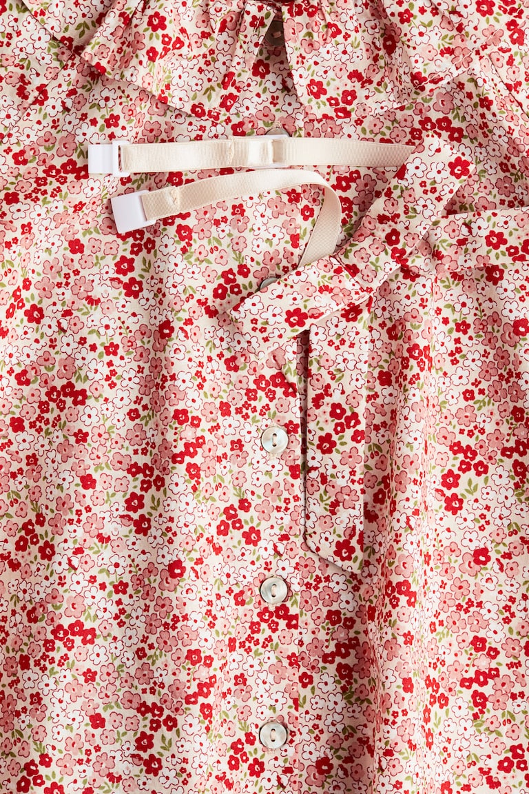 H&M Ruffle-Collar Cotton Blouse