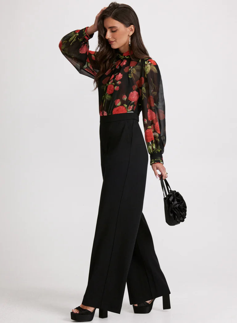 LAURA Floral Illusion Jumpsuit