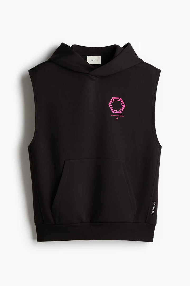 H&M Loose-Fit Sleeveless Sports Hoodie with DryMove™