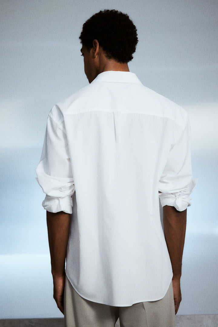 H&M Loose Fit Poplin Shirt