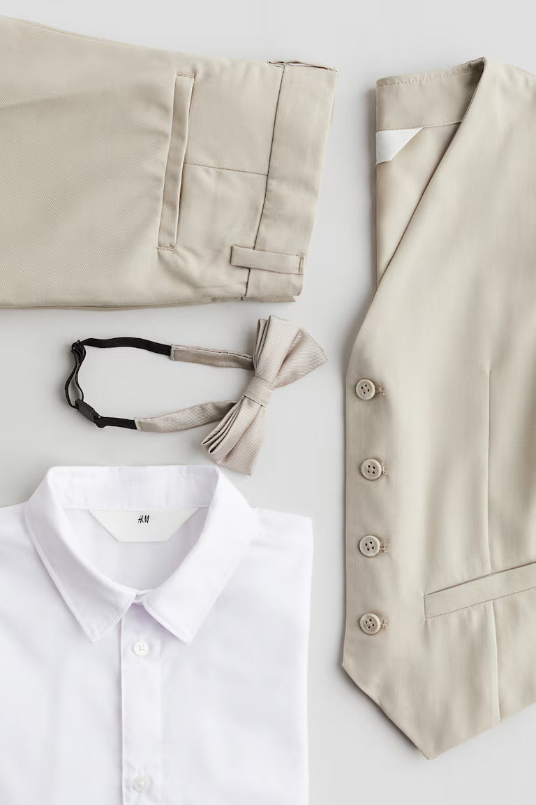 H&M 3-piece Dressy Set with Bow Tie