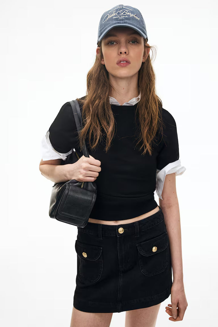 H&M  Fine-Knit T-Shirt