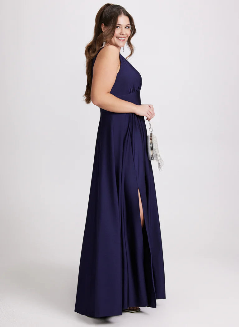LAURA Plunging Neckline Maxi Dress