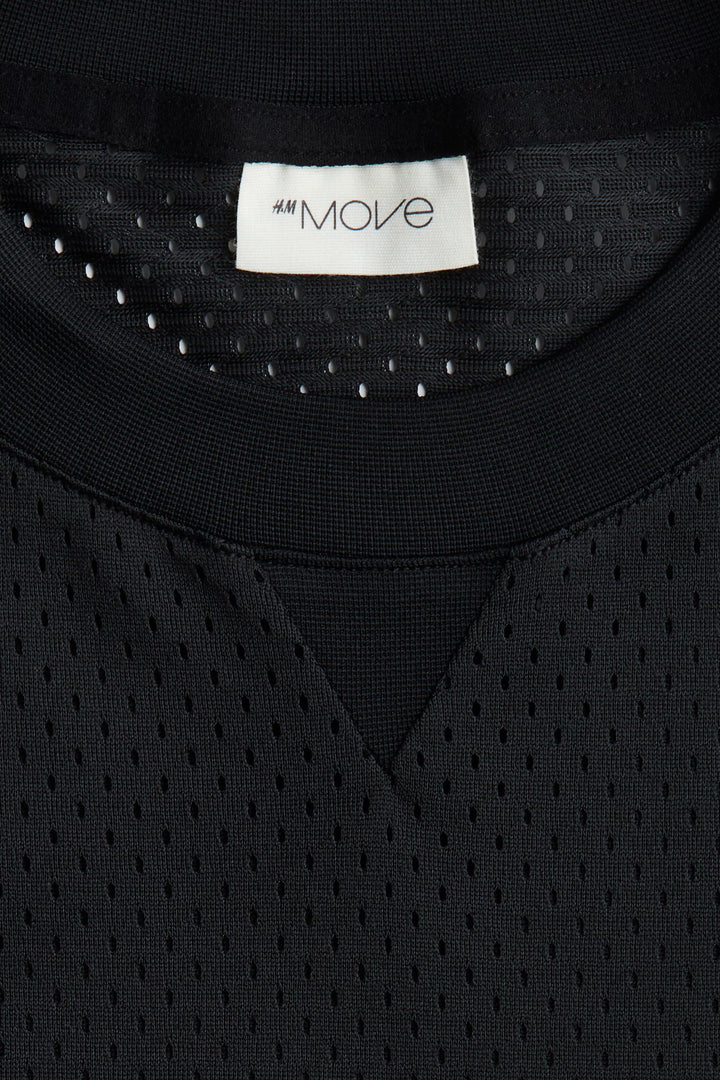 H&M Printed Mesh Sports Shirt with DryMove™