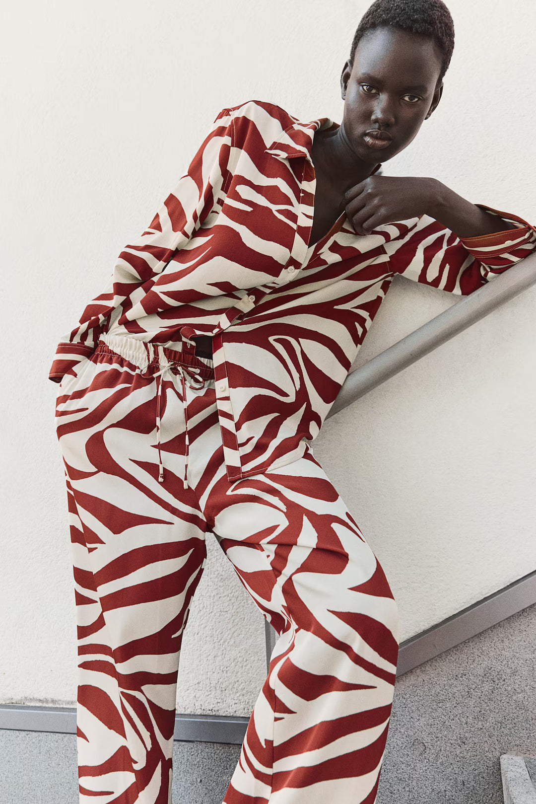 H&M Wide-cut Pull-on Pants