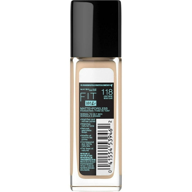 Maybelline New York Fit Me®, Matte + Poreless Liquid Foundation, Fit Me Matte + Poreless Foundation