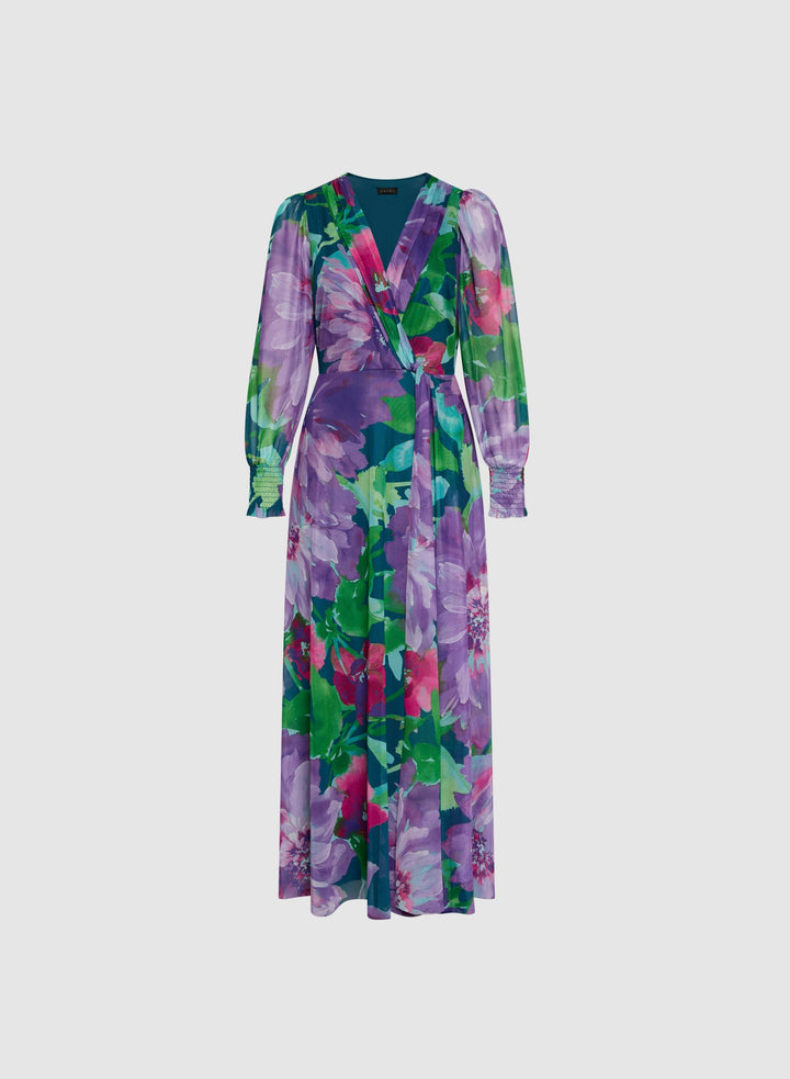 LAURA Floral Chiffon Dress