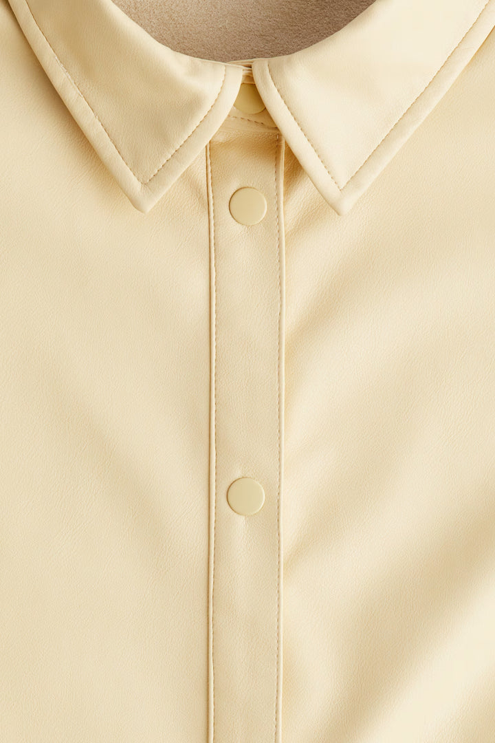 H&M Short-Sleeved Coated Shirt