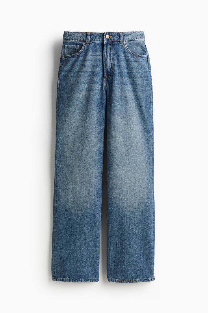 H&M Bleecker High Rise Wide Leg Jeans