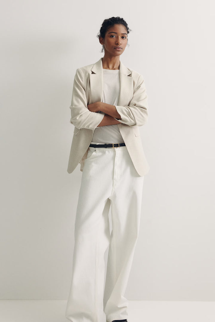 H&M Gathered-sleeve Jacket