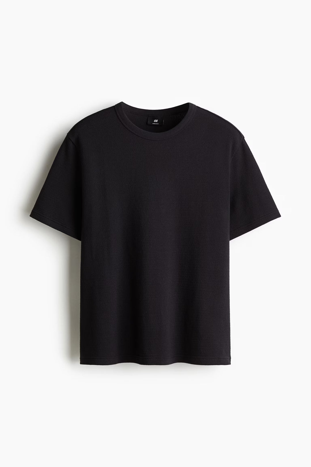 H&M Regular Fit Waffled T-Shirt