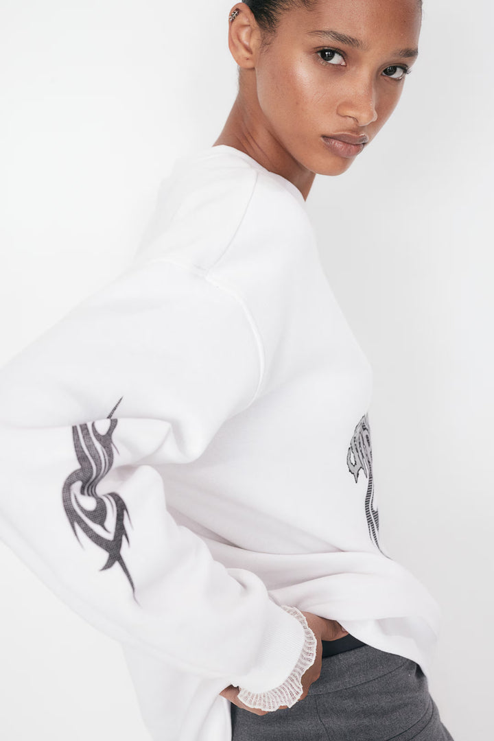 H&M Oversized Printed Sweatshirt