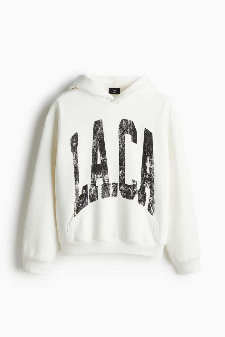 H&M Loose Fit Printed Hoodie