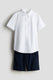 Navy / White