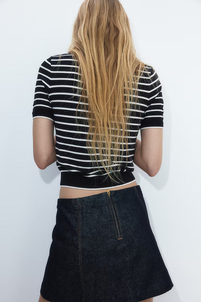 H&M  Fine-Knit T-Shirt