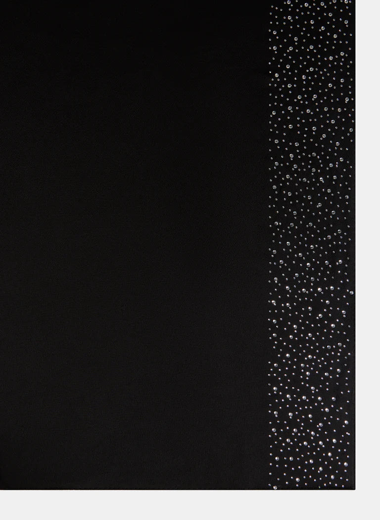 LAURA Rhinestone Embellished Satin Wrap