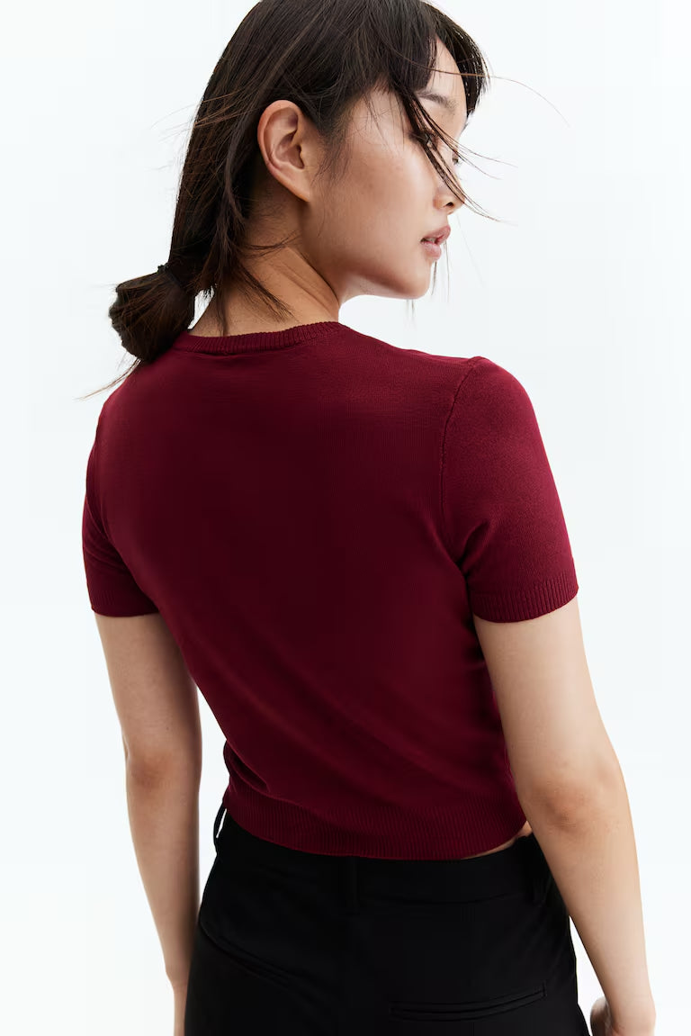 H&M FINE-KNIT T-SHIRT
